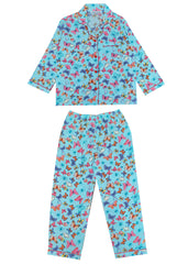 Butterfly Print Long Sleeve Kids Night Suit