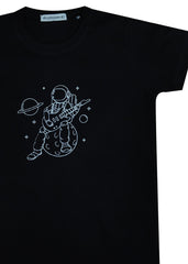 Glow in the Dark Astronaut with Guitar Kid's T-Shirt
