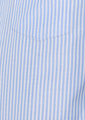 Light Blue and White Stripes Long Sleeve Men's Night Suit