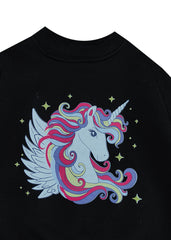 Unicorn Love Fleece Kids Sweatshirt