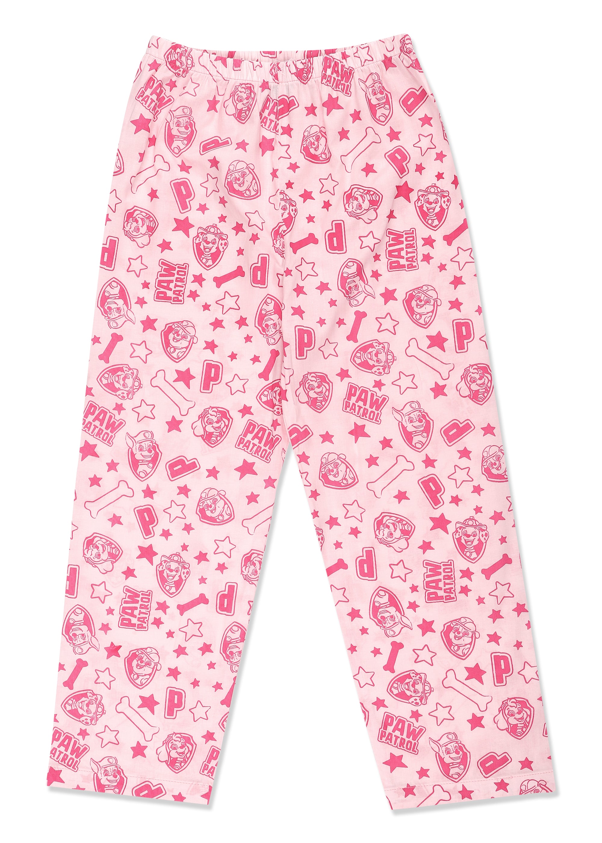 Pink Paw Patrol Round Neck Long Sleeve Kids Night Suit - Shopbloom