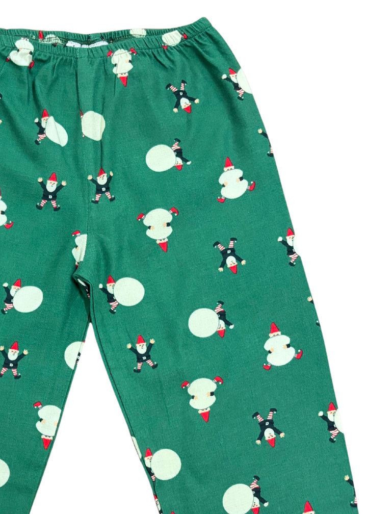 Little Elf Dreams Cotton Flannel Long Sleeve Kids Night Suit