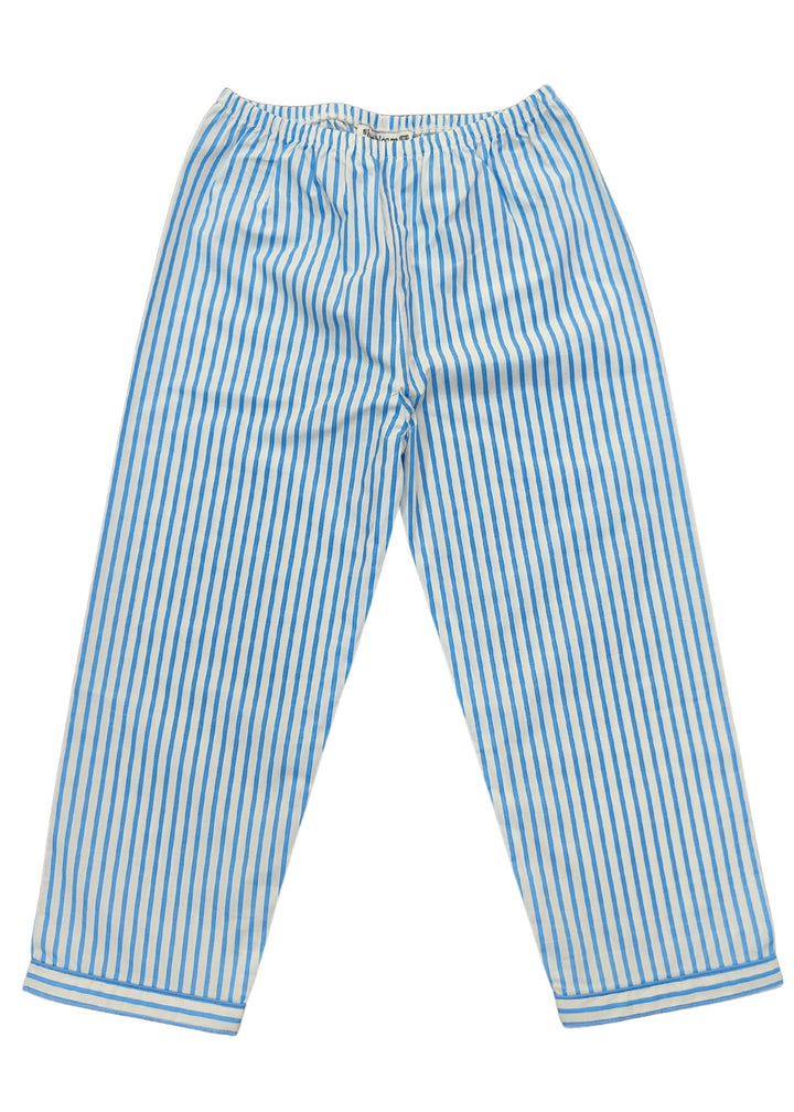 Light Blue Stripe Long Sleeve Kids Night Suit