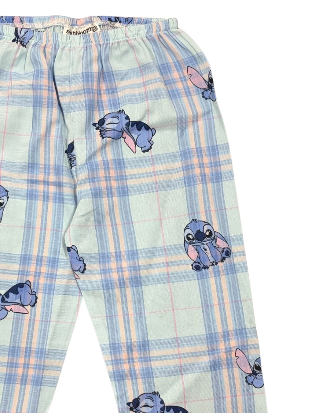 Sleepy Stitch Print Long Sleeve Kids Night Suit