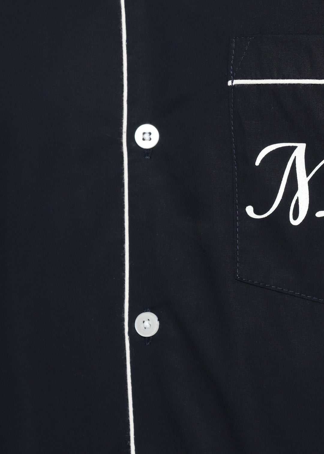 Mr Glitter Print Long Sleeve Men's Night Suit