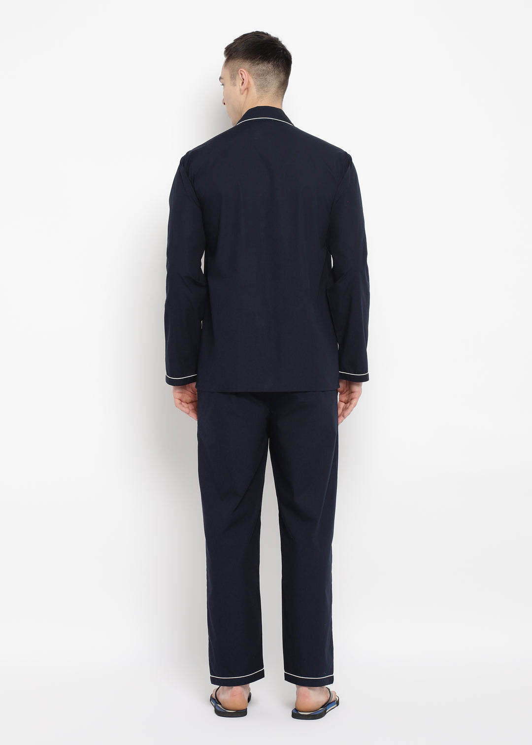 Mr Glitter Print Long Sleeve Men's Night Suit