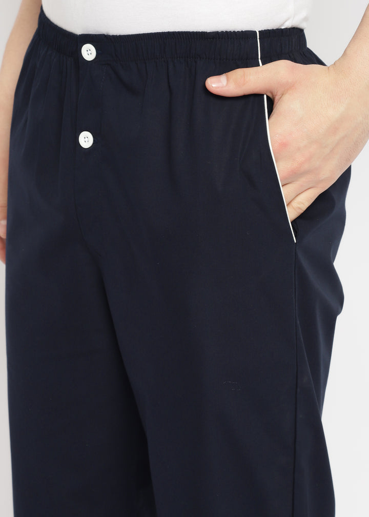 Mr Glitter Print Long Sleeve Men's Night Suit