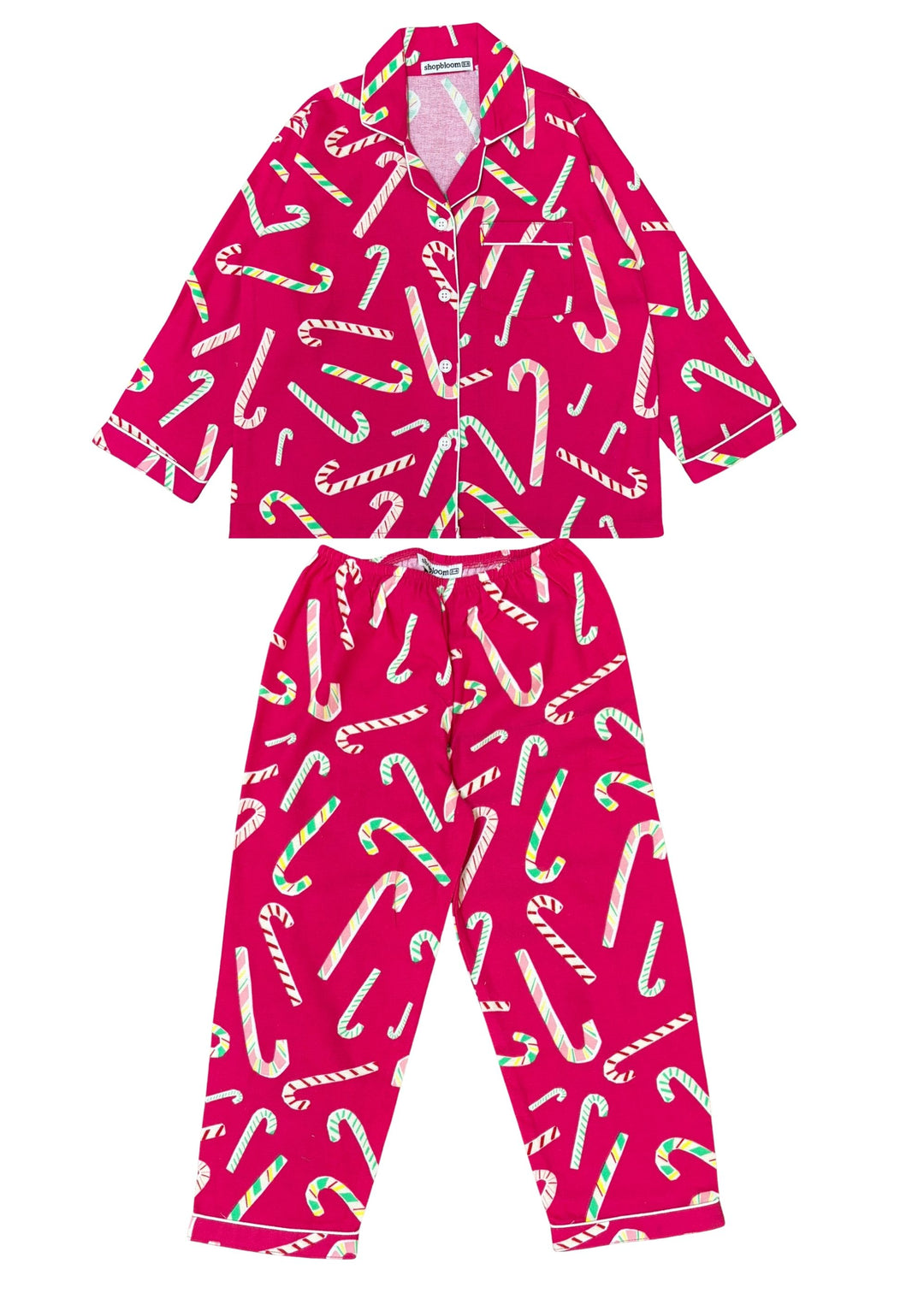 Sweet Treat Cotton Flannel Long Sleeve Kids Night Suit