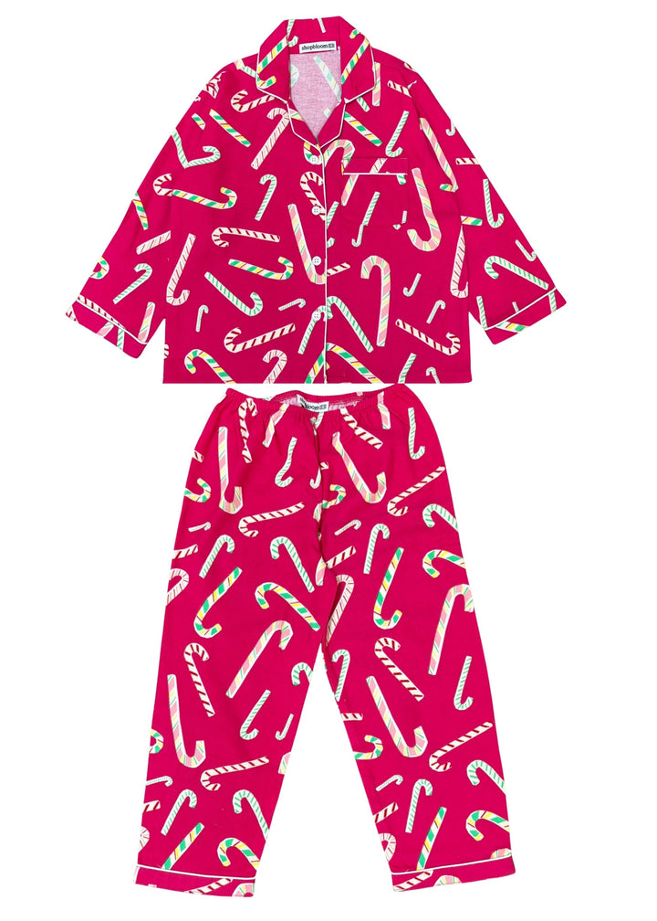 Sweet Treat Cotton Flannel Long Sleeve Kids Night Suit
