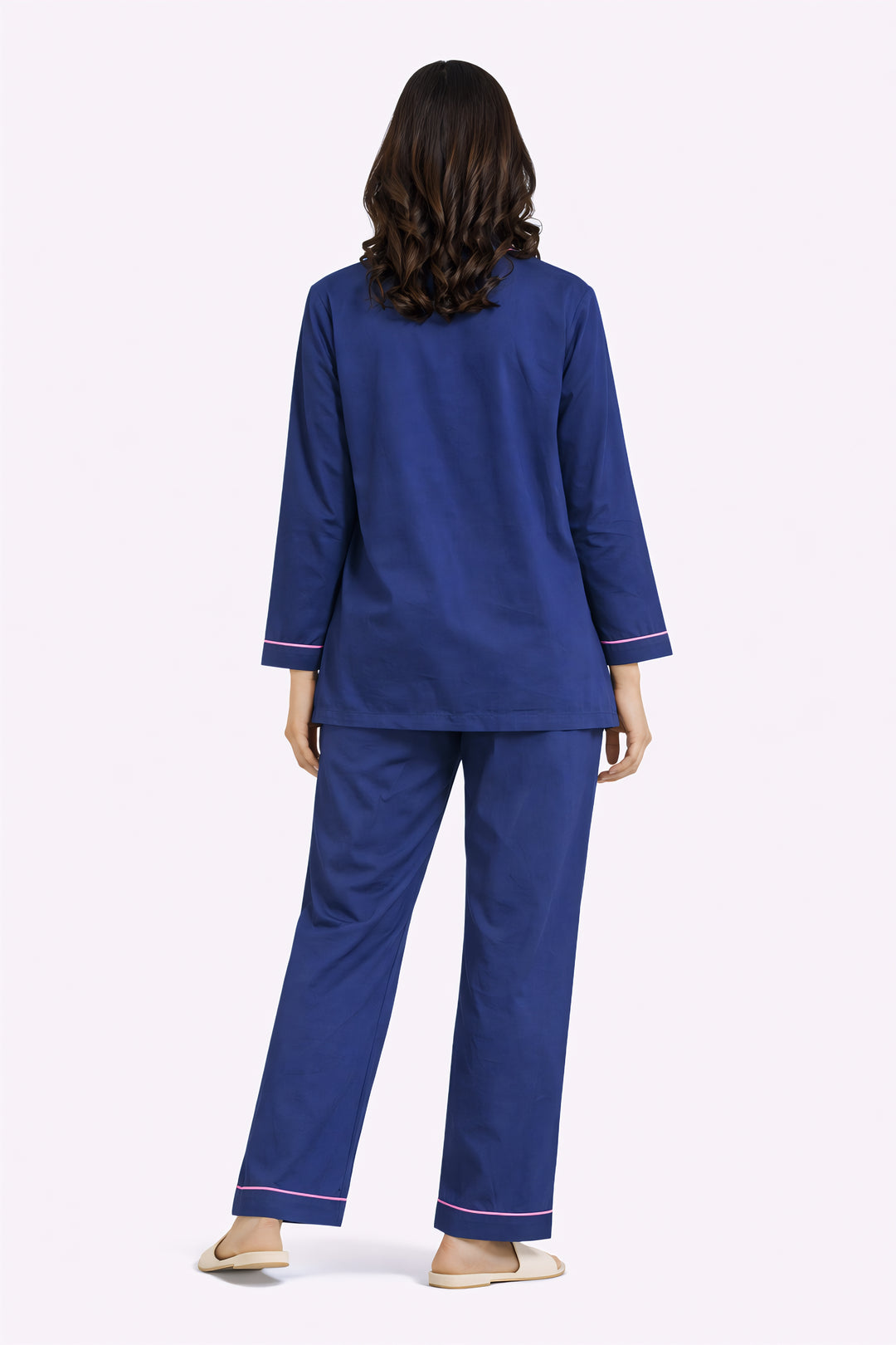 Small Business Era Print Long Sleeve Women's Night Suit