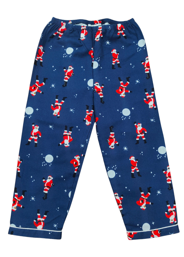 Santa Snuggle Cotton Flannel Long Sleeve Kids Night Suit