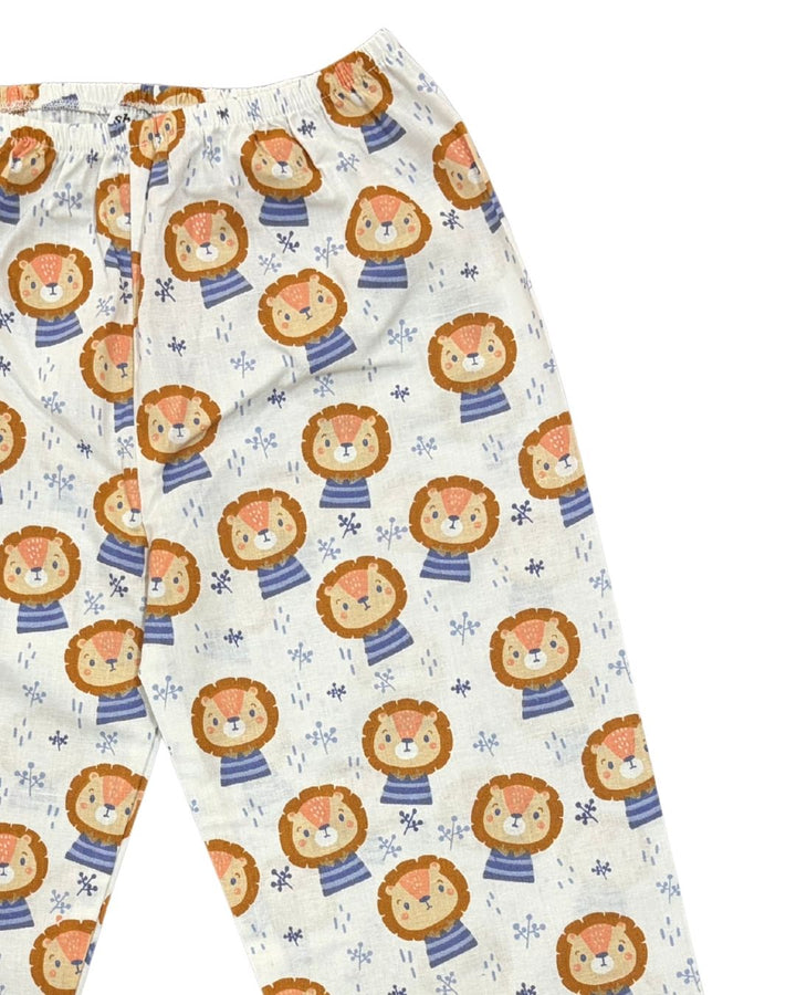 Calm Cub Print Long Sleeve Kids Night Suit