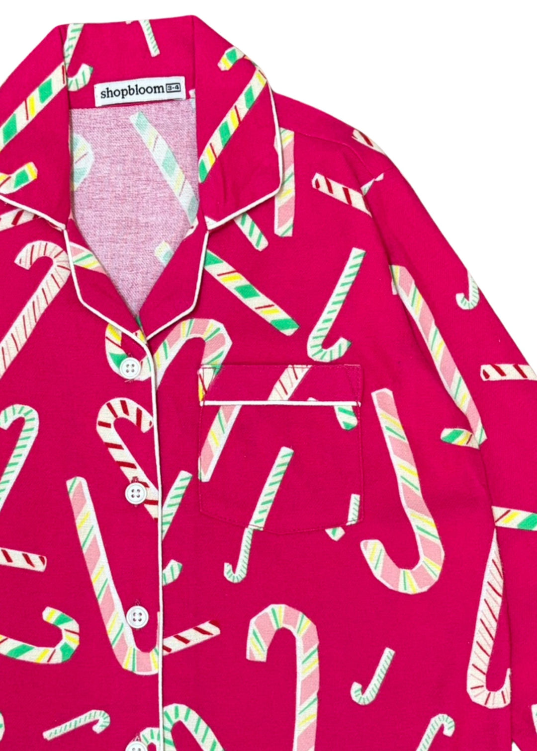 Sweet Treat Cotton Flannel Long Sleeve Kids Night Suit