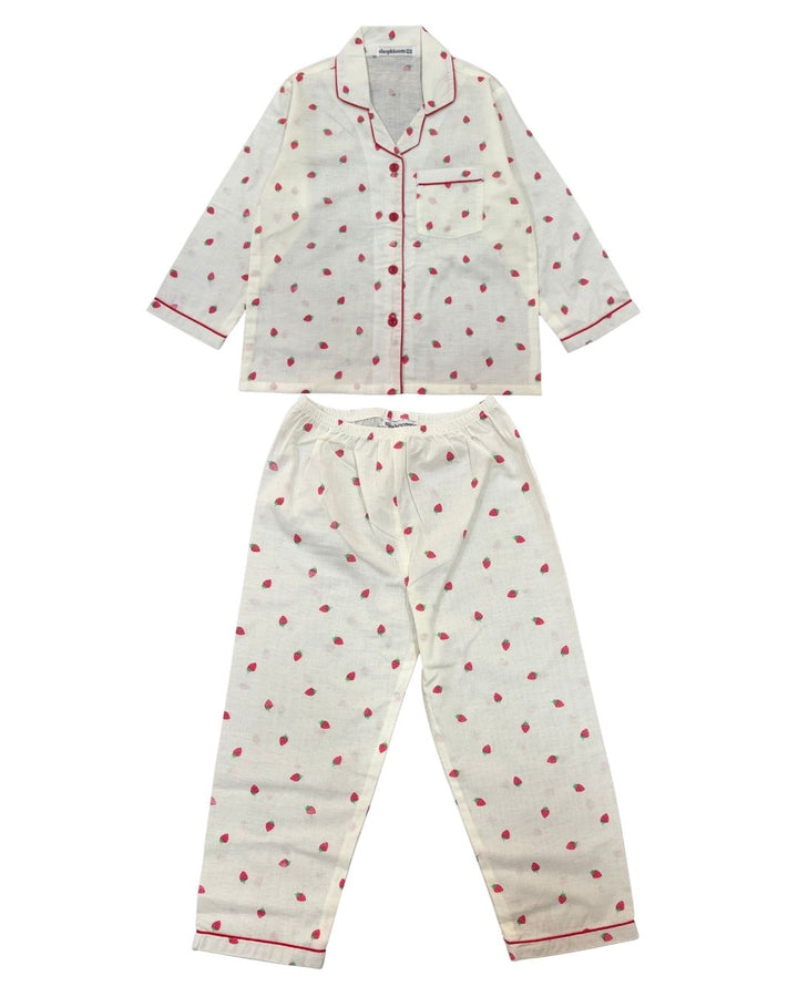 Juicy Berry Nights Print Long Sleeve Kids Night Suit