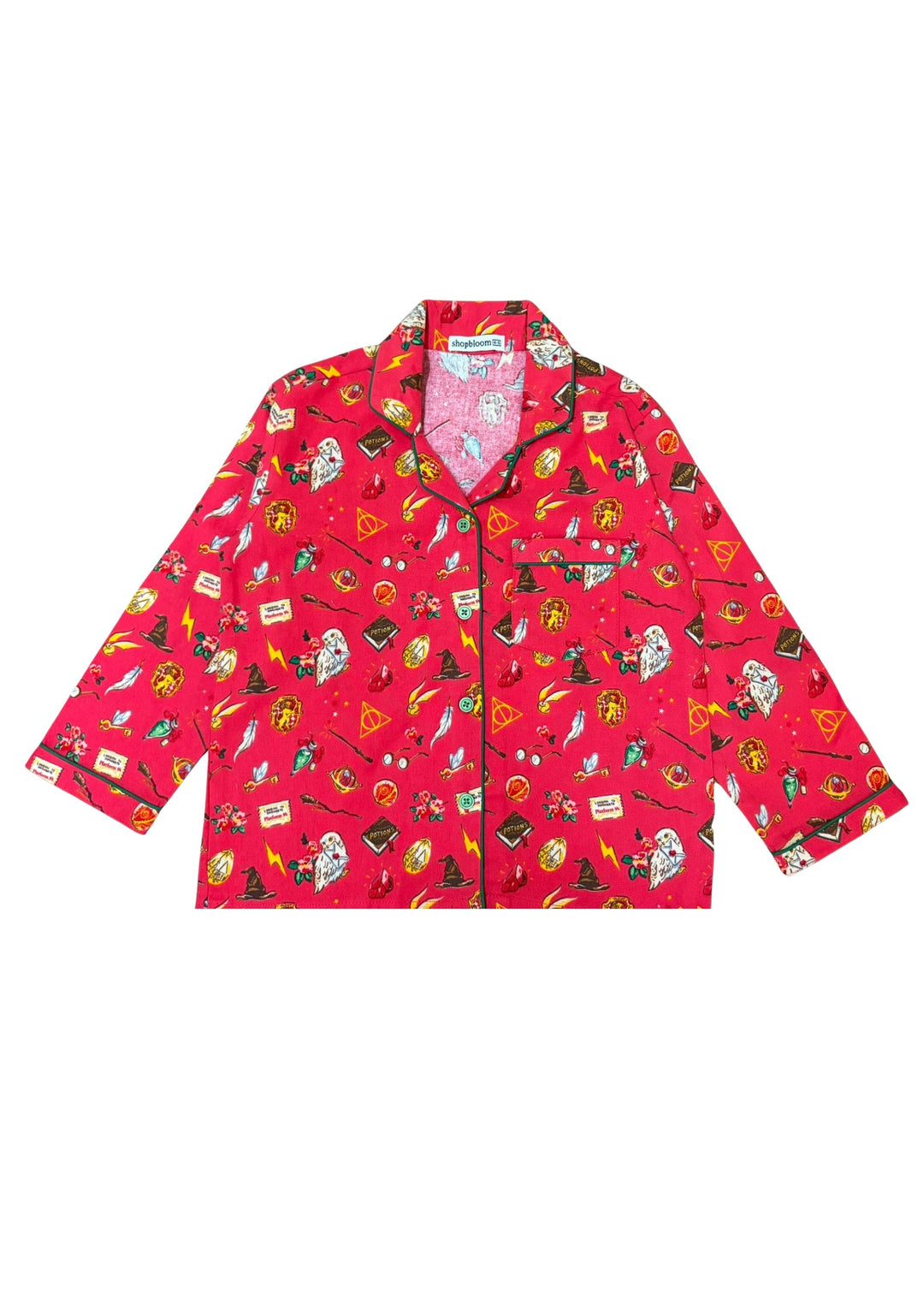 Magic Spell Cotton Flannel Long Sleeve Kids Night Suit
