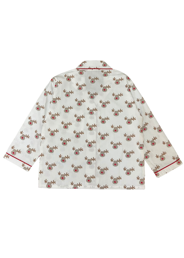Rudolph Dream Cotton Long Sleeve Kids Night Suit