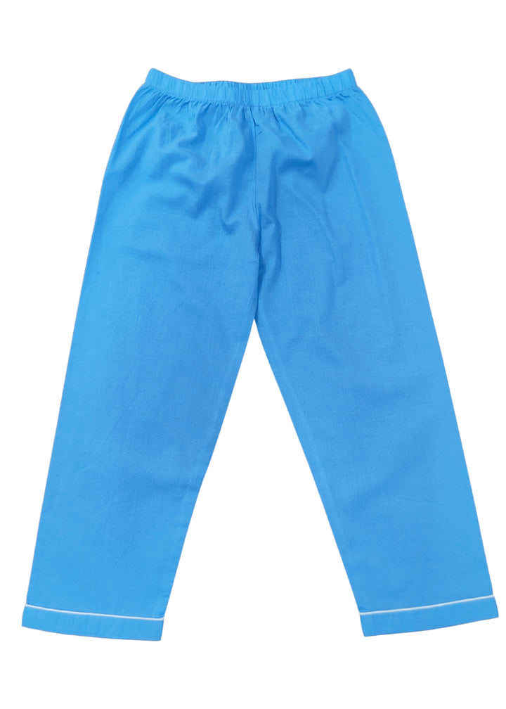 Animal Kingdom Print Round Neck Long Sleeve Kids Night Suit