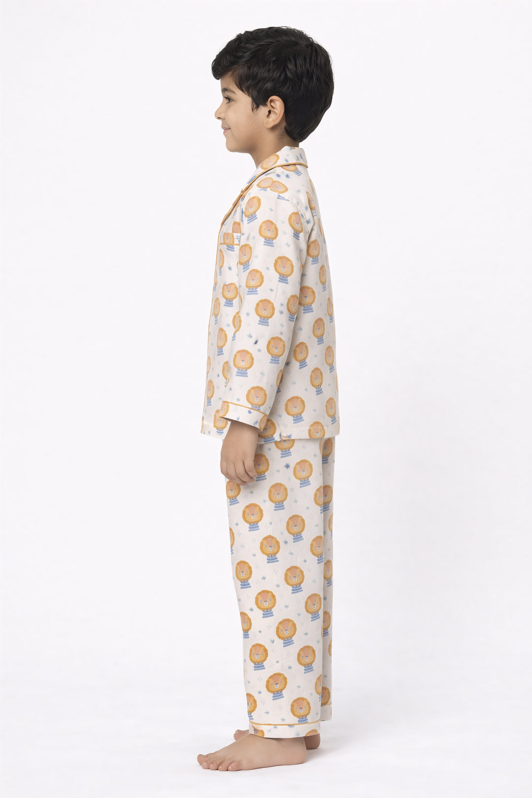 Calm Cub Print Long Sleeve Kids Night Suit