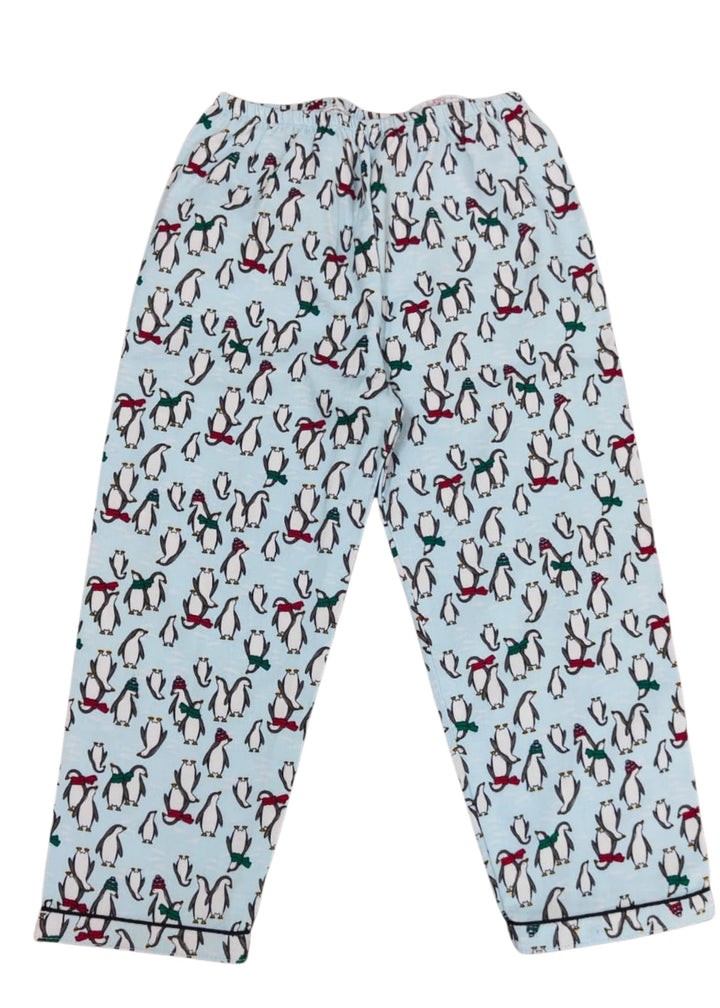 Frosty Penguin Cotton Flannel Long Sleeve Kids Night Suit