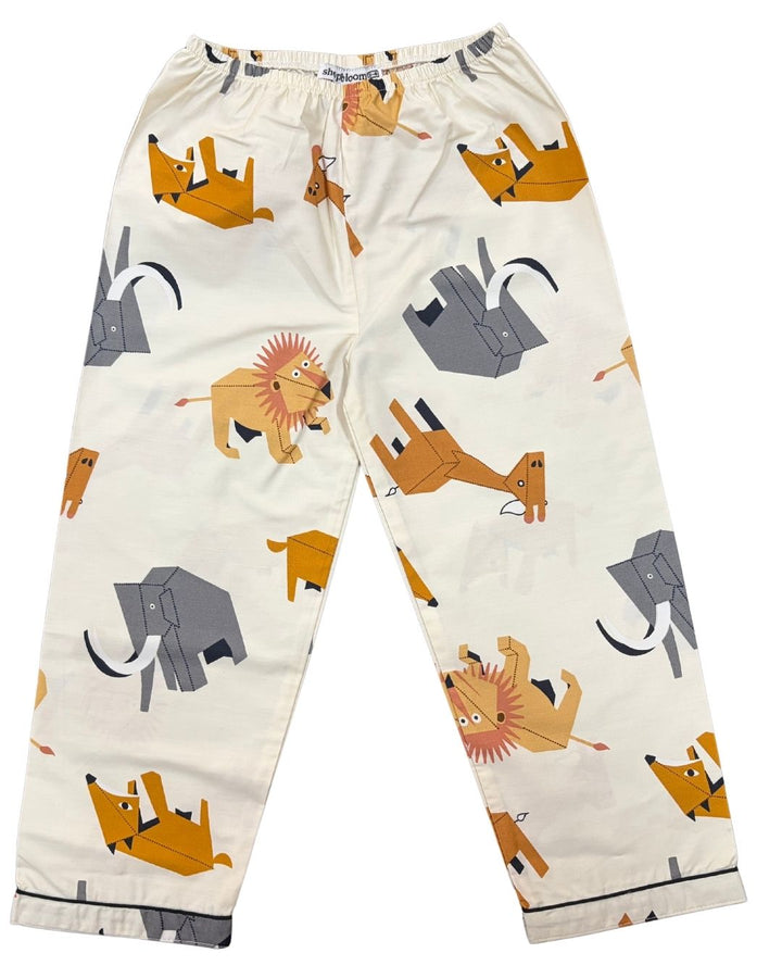 Rusty Tail Print Long Sleeve Kids Night Suit