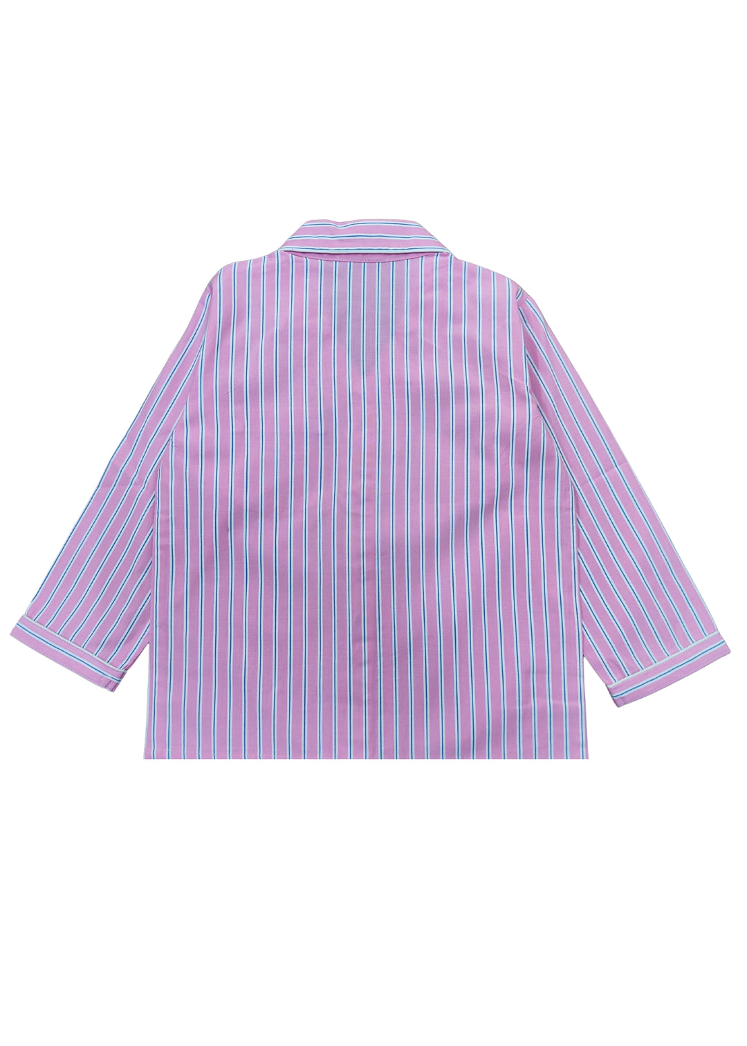 Stripes Print Long Sleeve Kids Night Suit