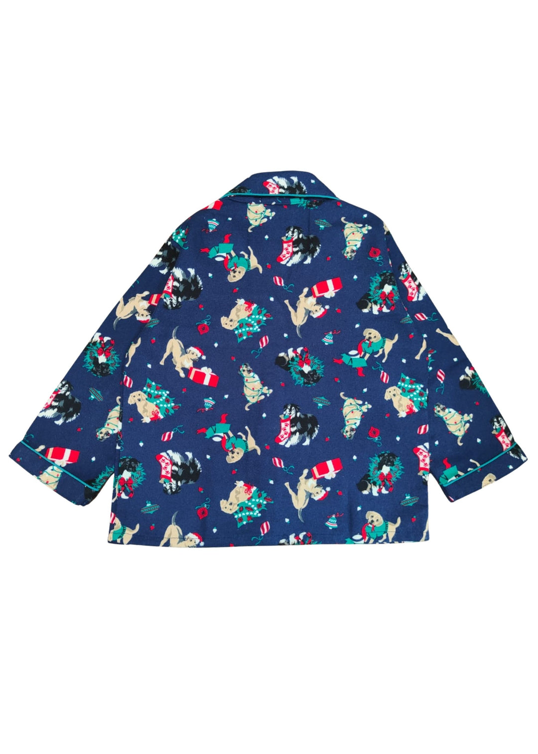 Festive Fur Friends Cotton Flannel Long Sleeve Kids Night Suit