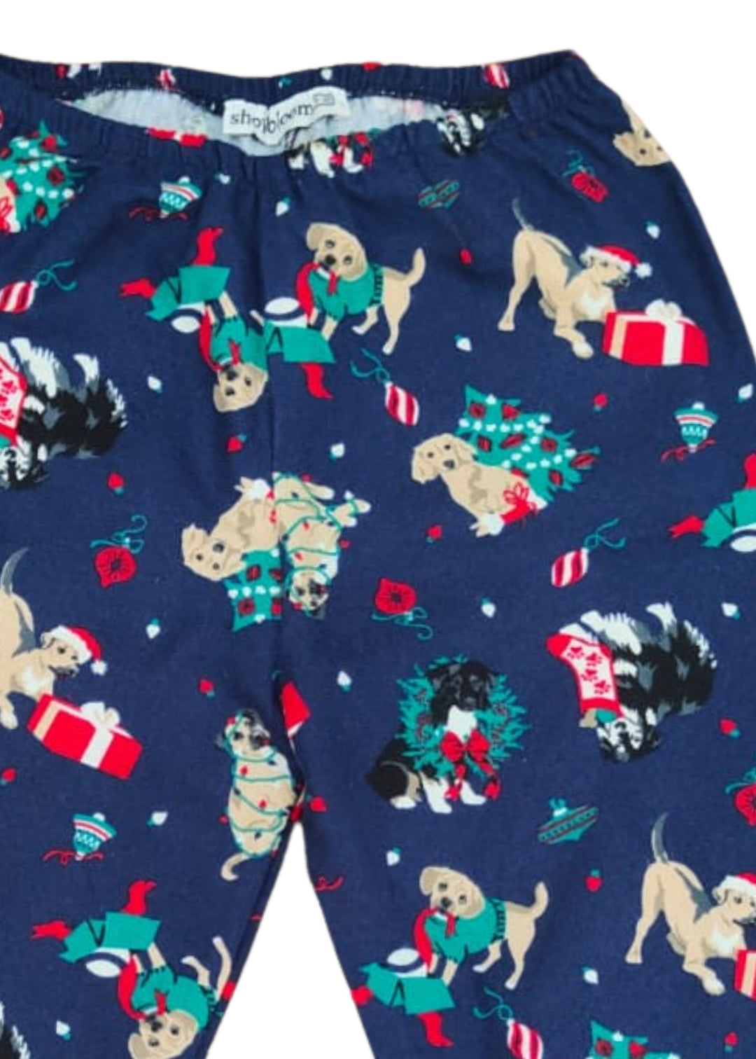 Festive Fur Friends Cotton Flannel Long Sleeve Kids Night Suit