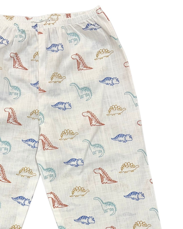 Little Roars Print Long Sleeve Kids Night Suit