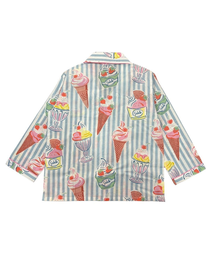 Sweet Scoops Print Long Sleeve Kids Night Suit