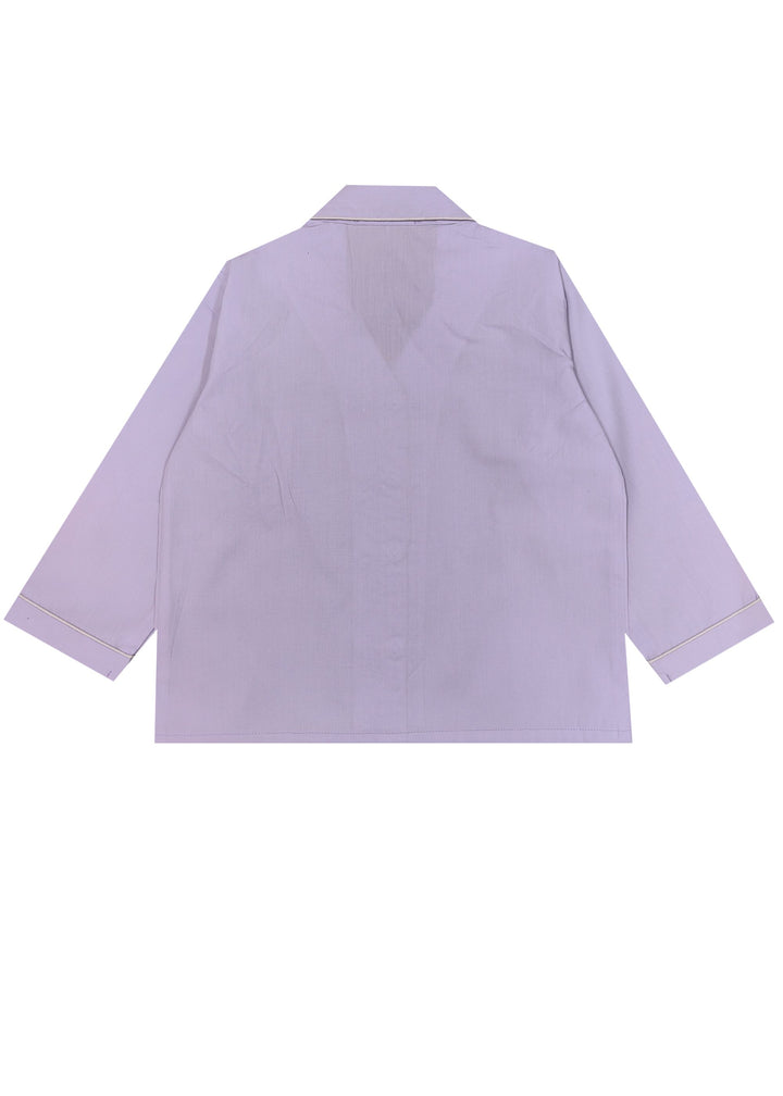 Its Bedtime Teddy Lavender Long Sleeve Kids Night Suit