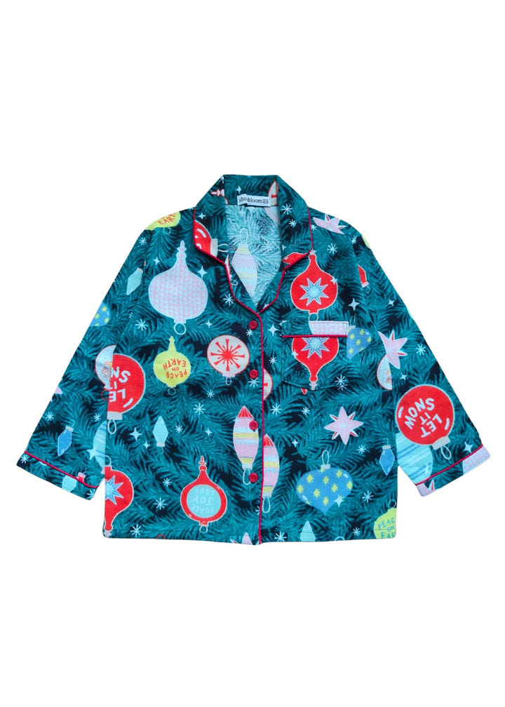Christmas Comfort Cotton Flannel Long Sleeve Kids Night Suit