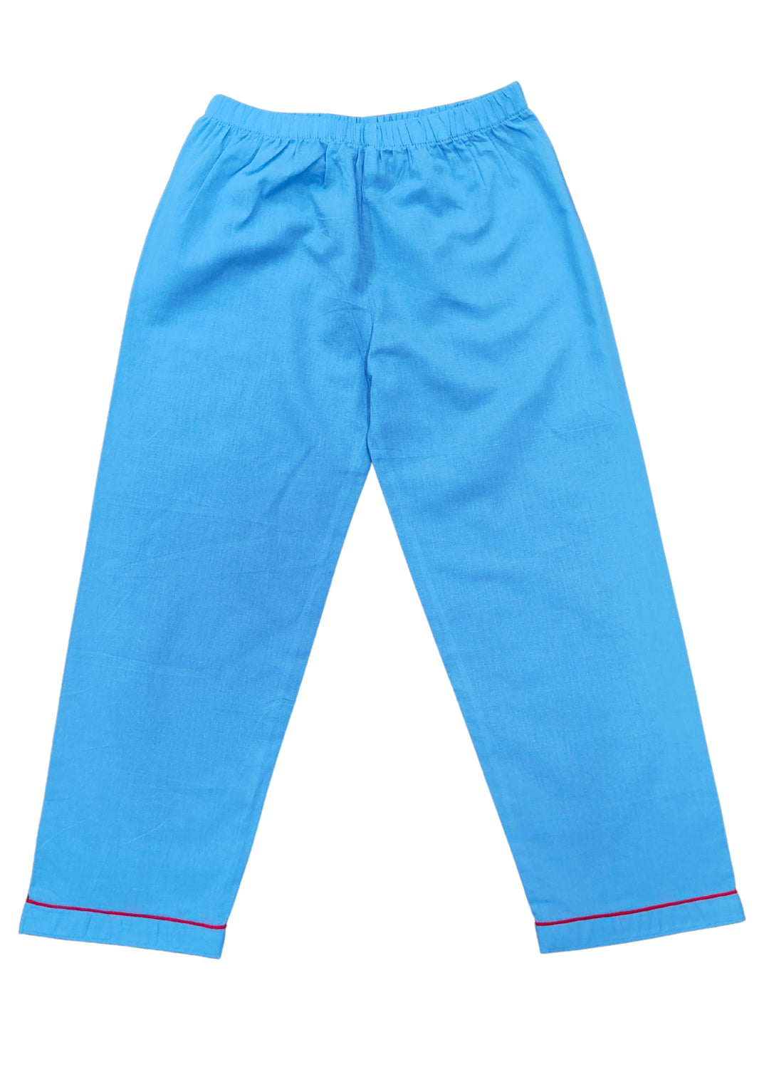 Sky & Tracks Print Round Neck Long Sleeve Kids Night Suit