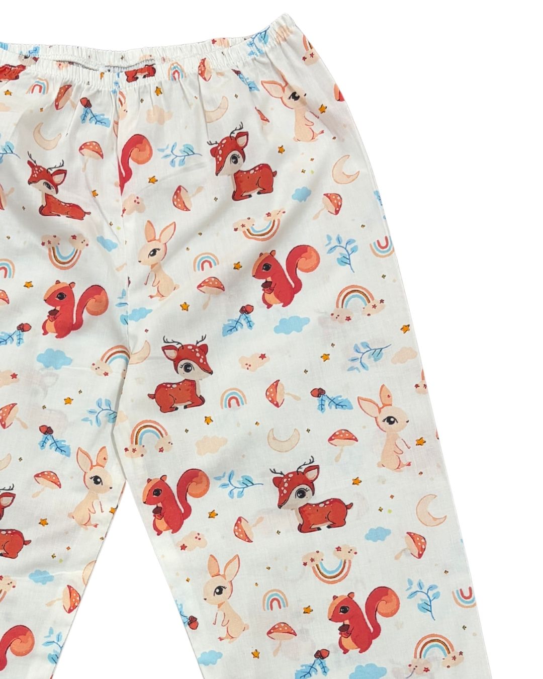 Nutty Buddy Print Long Sleeve Kids Night Suit