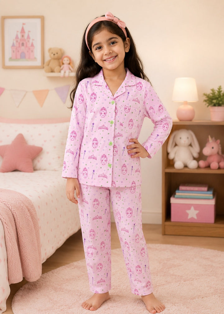 Magical Princess Glow In The Dark Long Sleeve Kids Night Suit