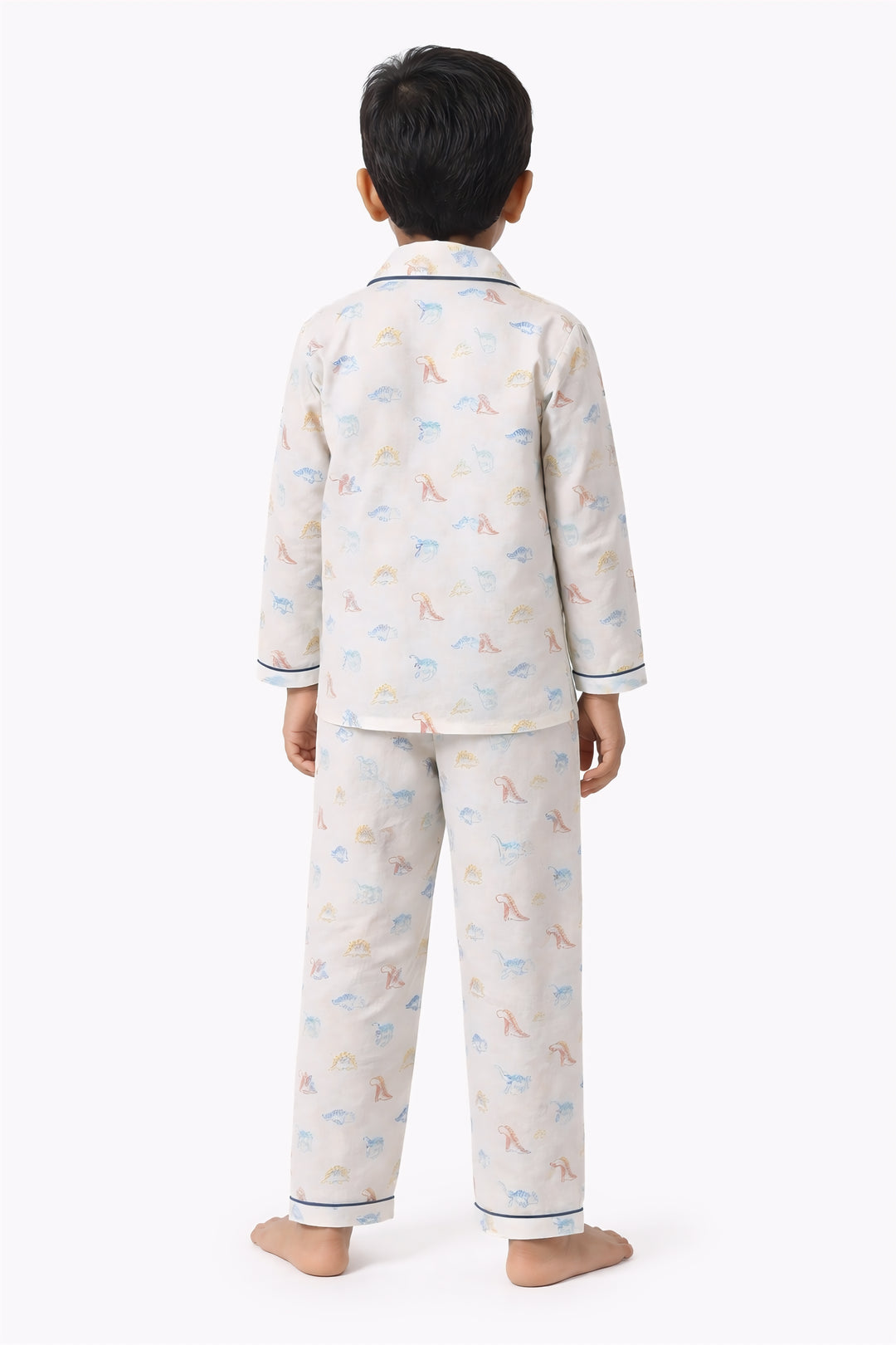 Little Roars Print Long Sleeve Kids Night Suit