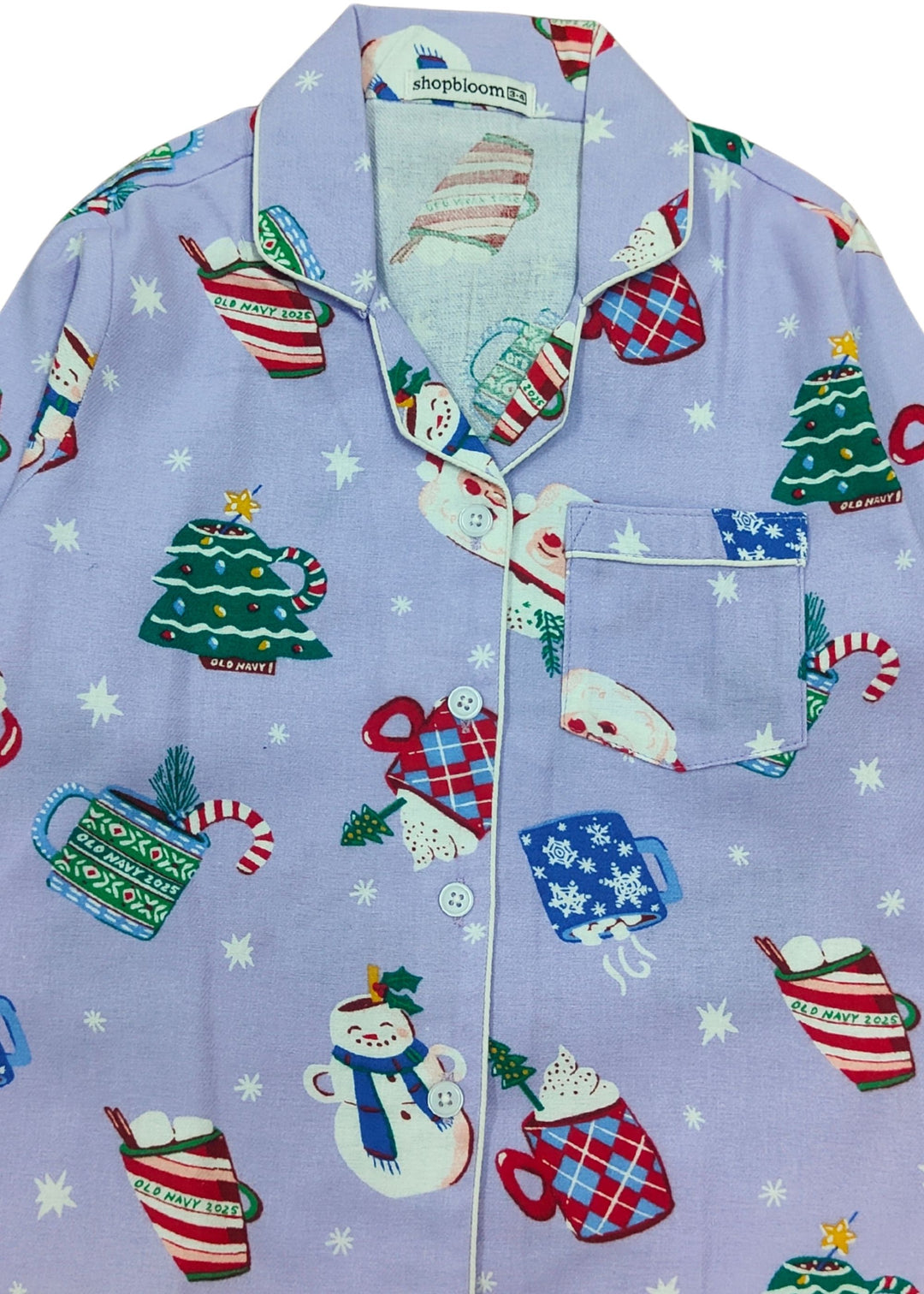 Winter Whispers Cotton Flannel Long Sleeve Kids Night Suit