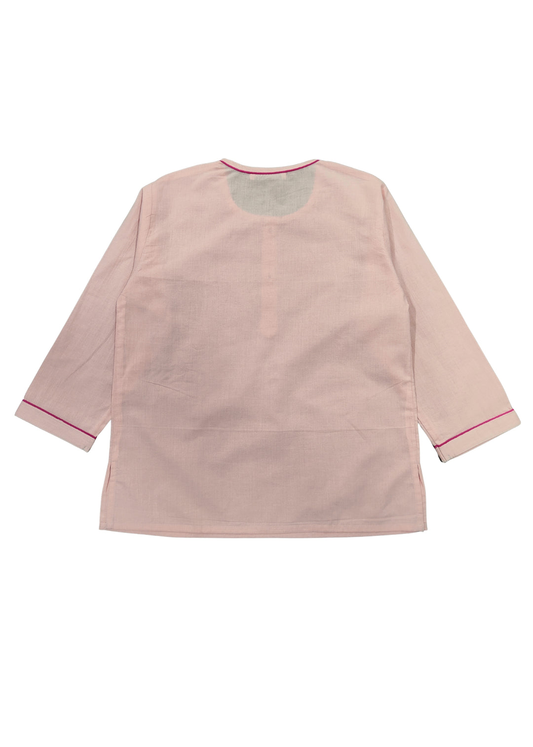 Barbie Doll Glitter Print Round Neck Long Sleeve Kids Night Suit