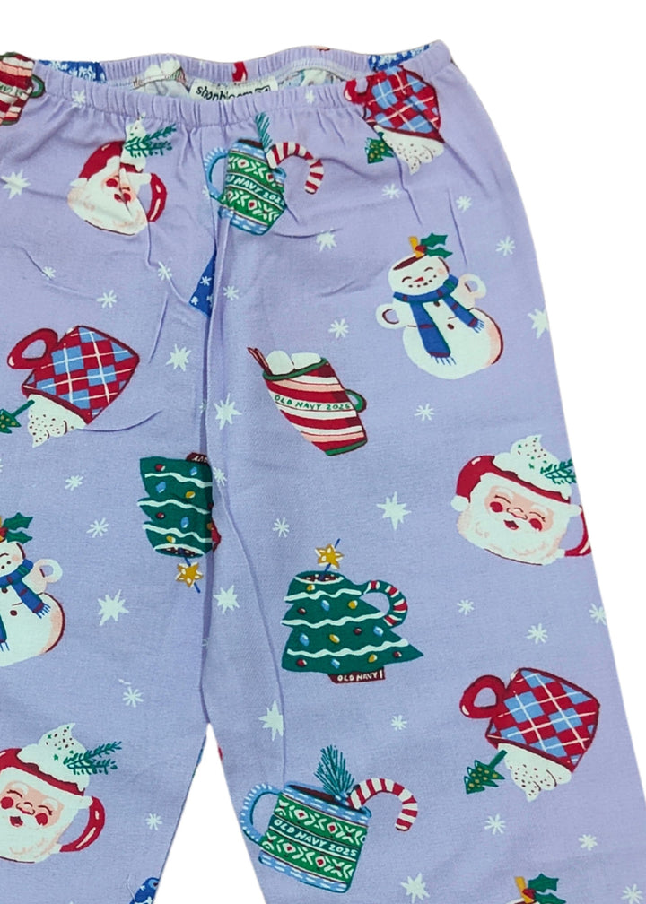 Winter Whispers Cotton Flannel Long Sleeve Kids Night Suit