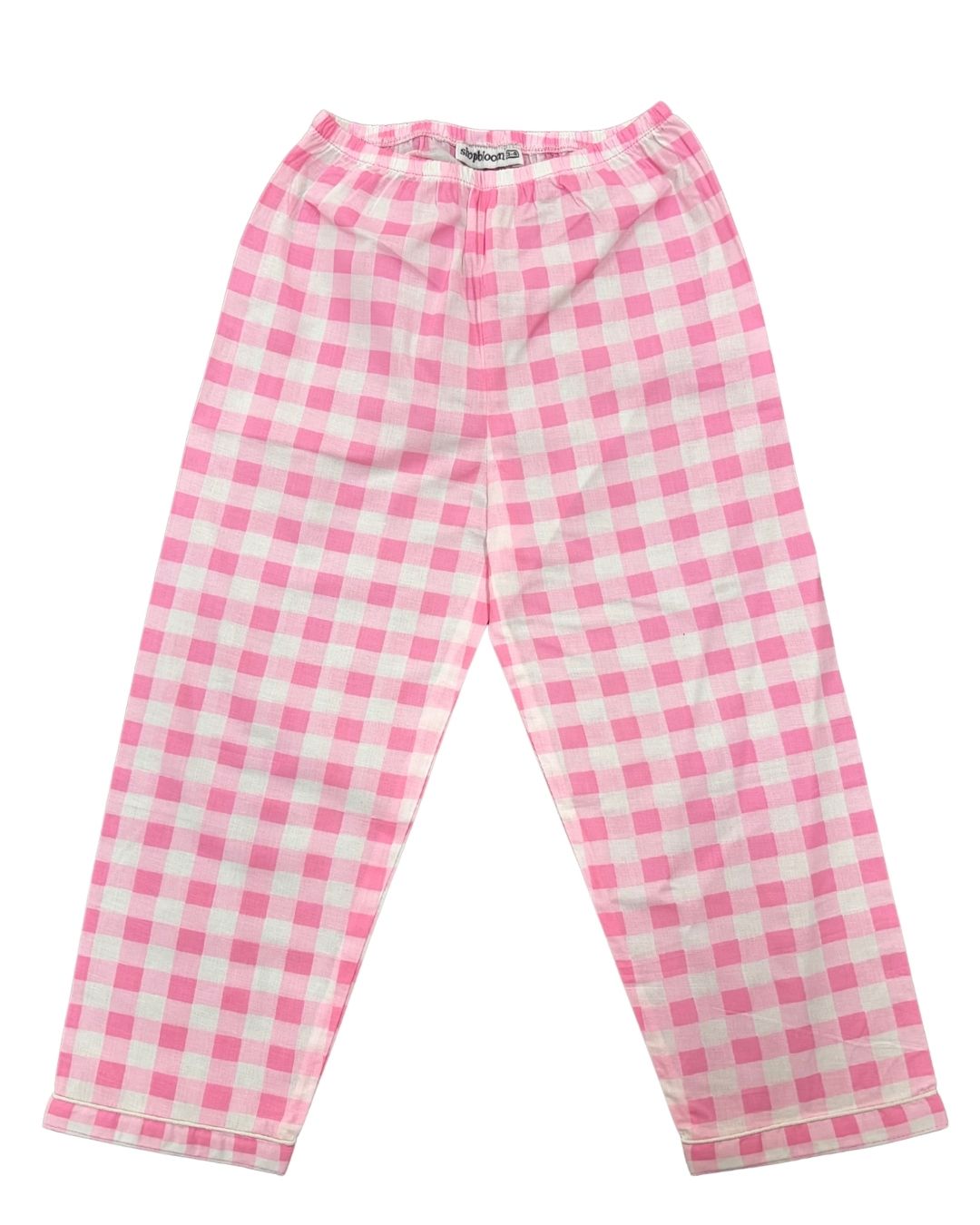 Blush Check Snuggles Print Long Sleeve Kids Night Suit