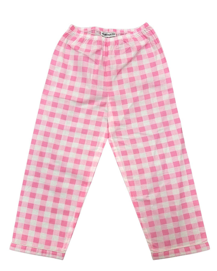 Blush Check Snuggles Print Long Sleeve Kids Night Suit