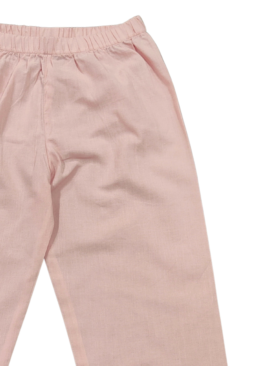 Princess Crown Glitter Print Round Neck Long Sleeve Kids Night Suit