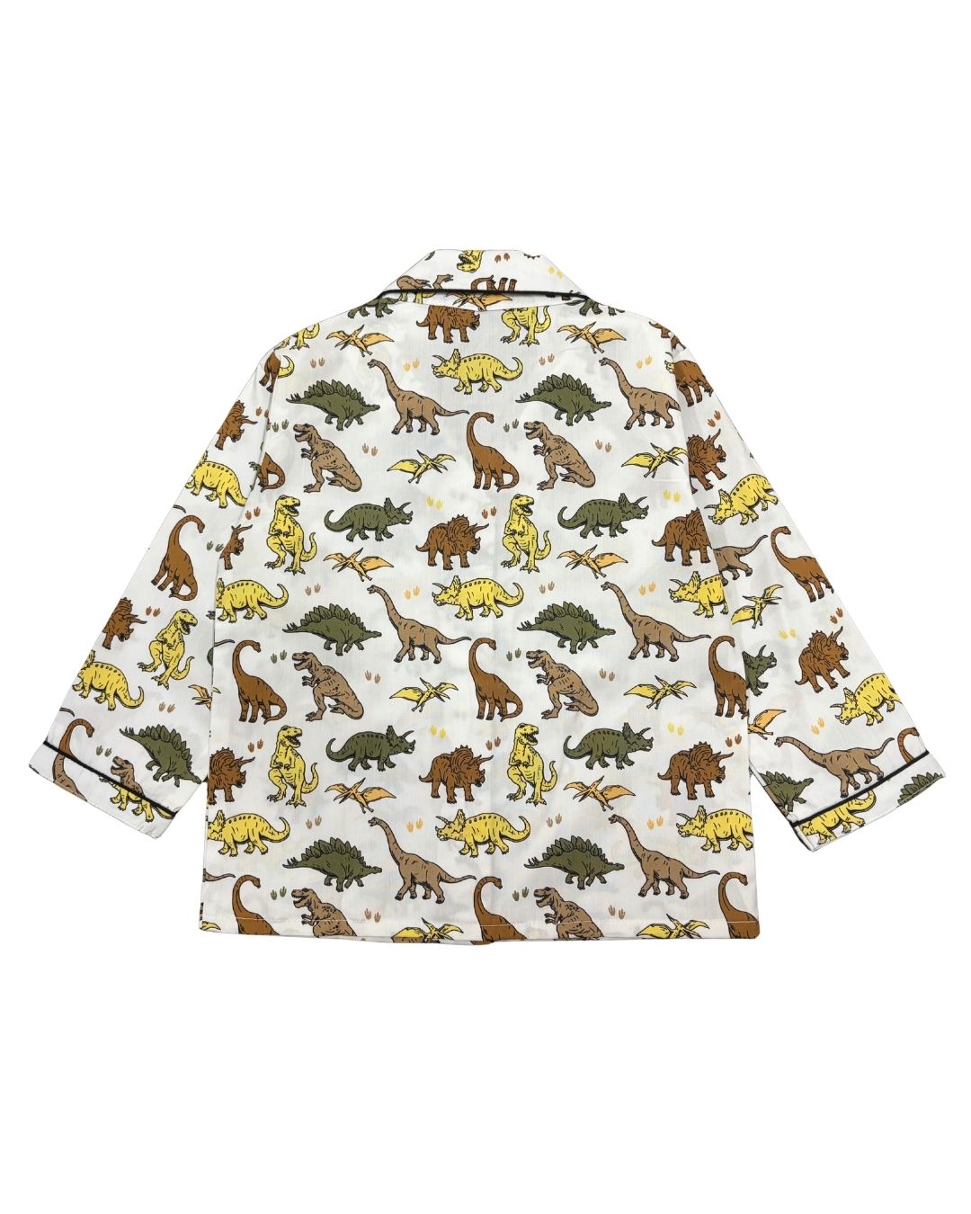Dino Adventure Print Long Sleeve Kids Night Suit
