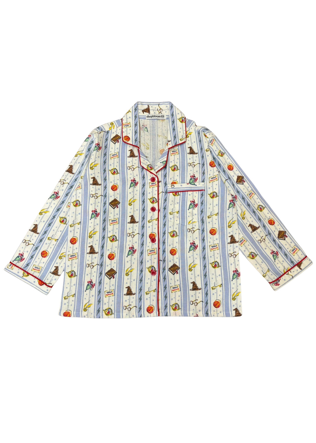 Little Wizard Cotton Flannel Long Sleeve Kids Night Suit