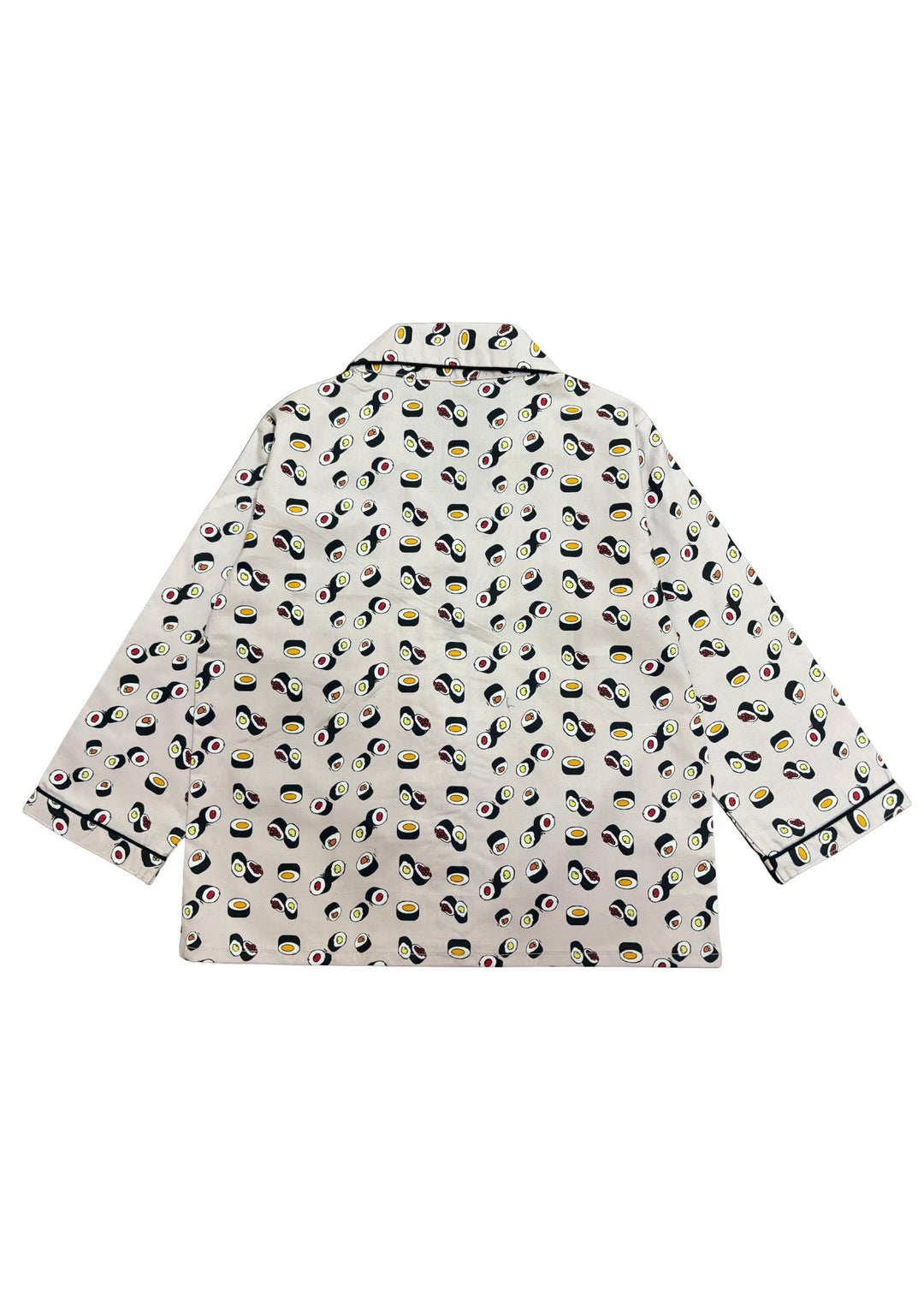 Little Sushi Print Long Sleeve Kids Night Suit