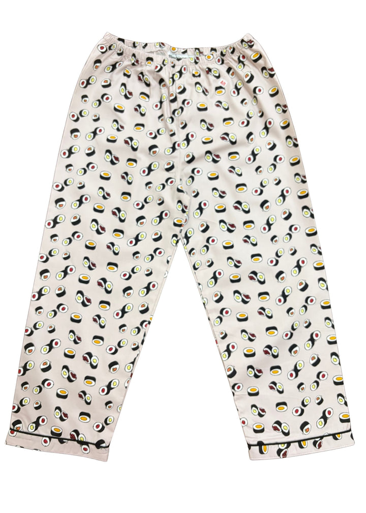 Little Sushi Print Long Sleeve Kids Night Suit