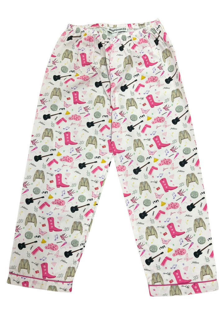 Dream Like A Swiftie Print Long Sleeve Kids Night Suit