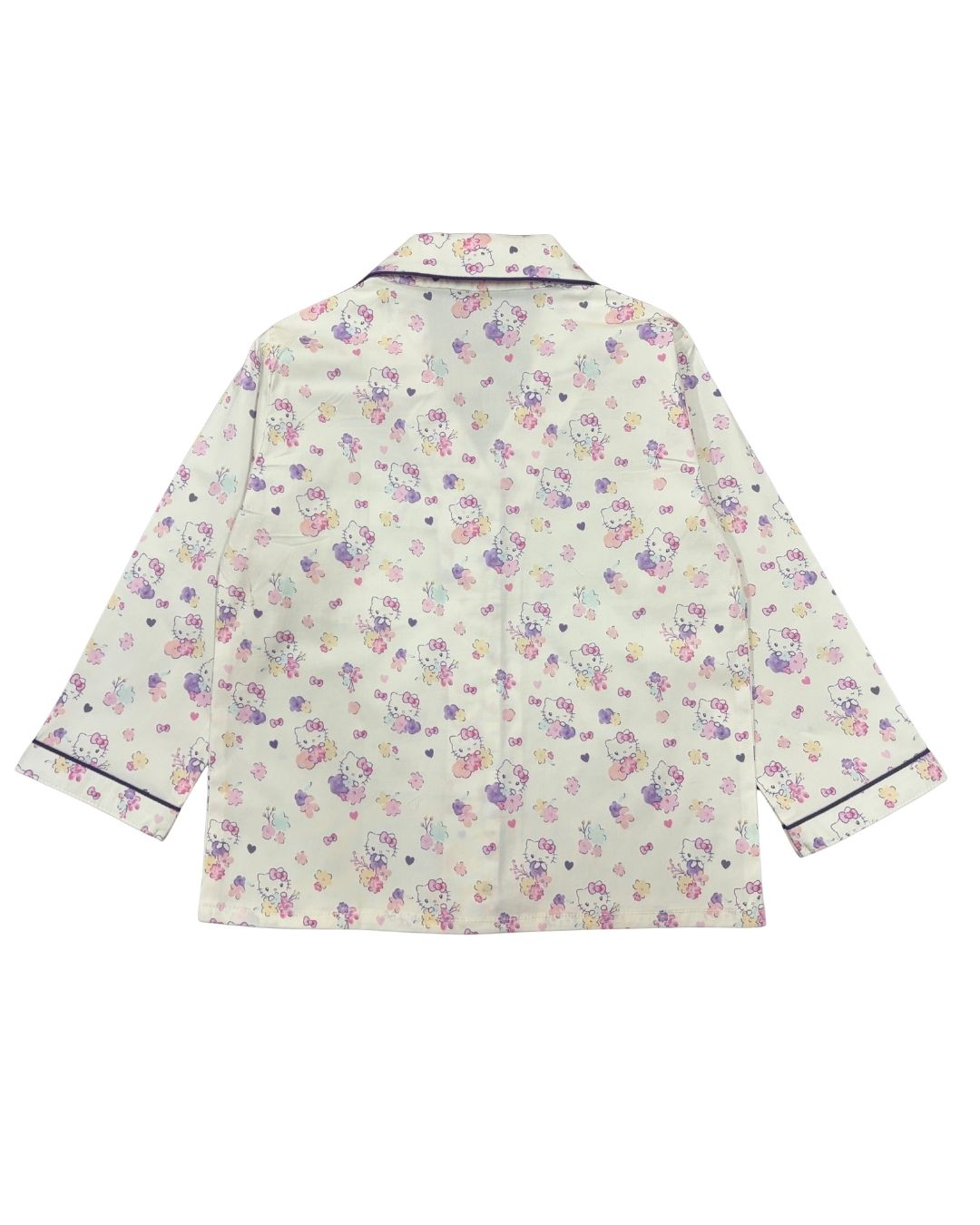 Whisker Wiggles Print Long Sleeve Kids Night Suit