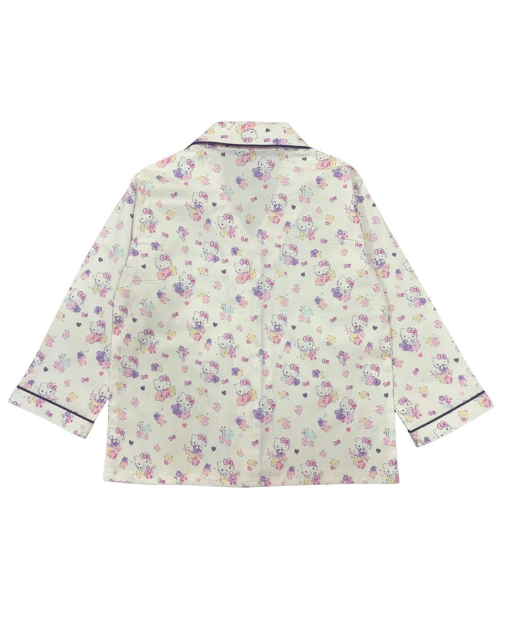 Whisker Wiggles Print Long Sleeve Kids Night Suit