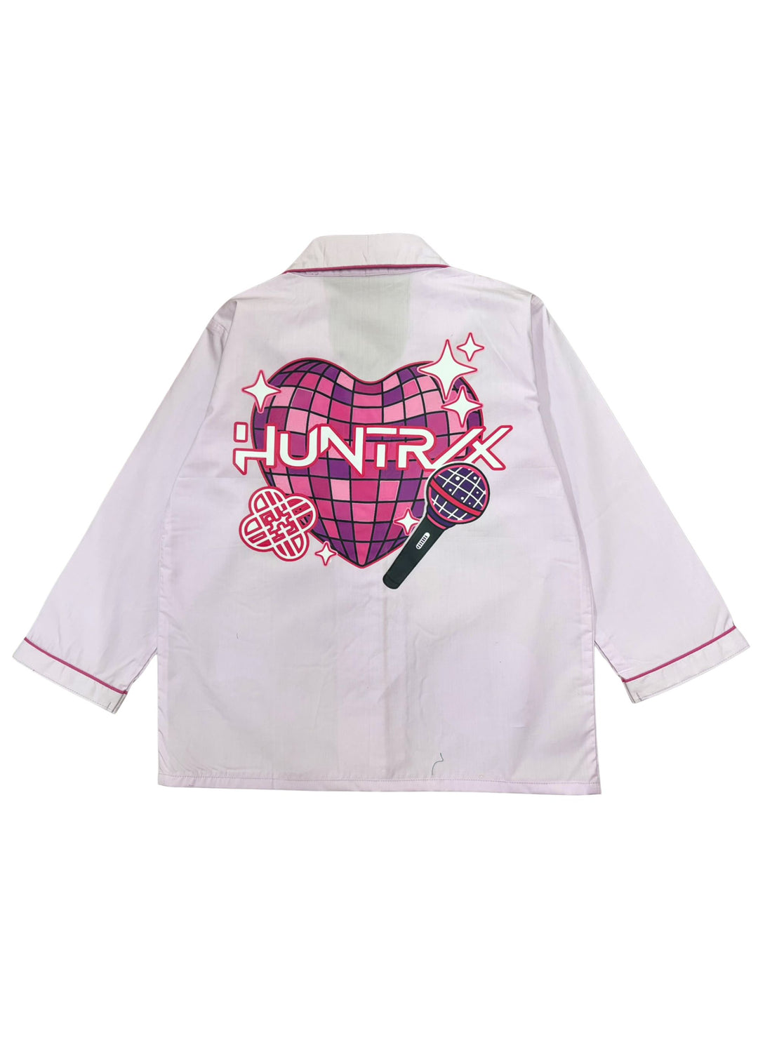 Demon Hunters Heart Print Long Sleeve Kids Night Suit
