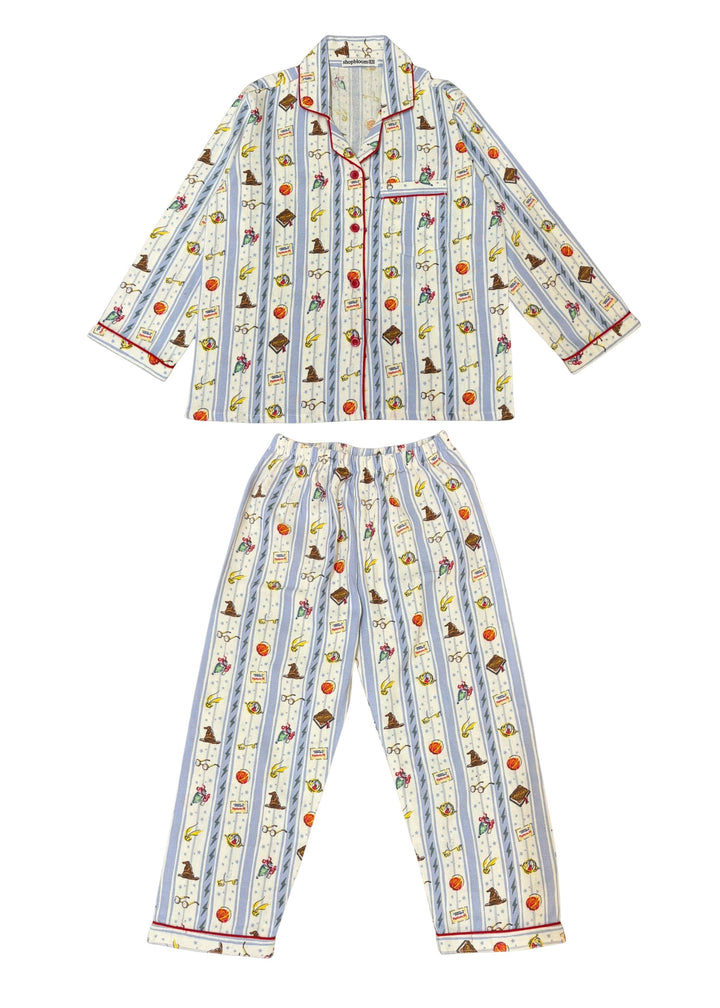 Little Wizard Cotton Flannel Long Sleeve Kids Night Suit